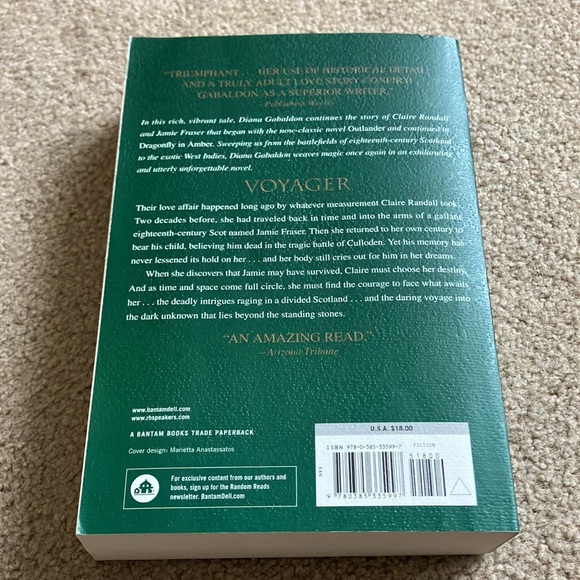 Gently Used - Diana Gabaldon - Voyager Book - Picture 2 of 3